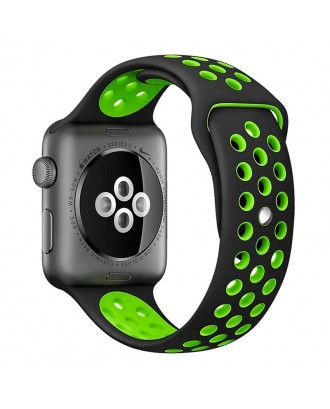 Bracelete COOL para Apple Watch Series 1 / 2 / 3 / 4 / 5 / 6 / 7 / 8 / 9 / SE (38 / 40 / 41 mm) Sport Black
