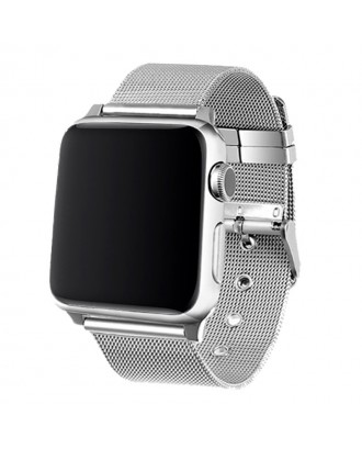 Bracelete COOL para Apple Watch Series 1 / 2 / 3 / 4 / 5 / 6 / 7 / 8 / 9 / SE (42 / 44 / 45 mm) Metal Prata