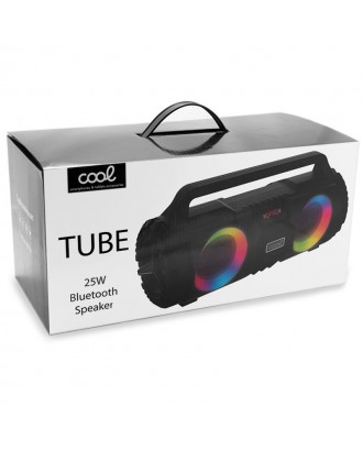 Alto-falante universal para música Bluetooth marca COOL Tube (25 W) preto