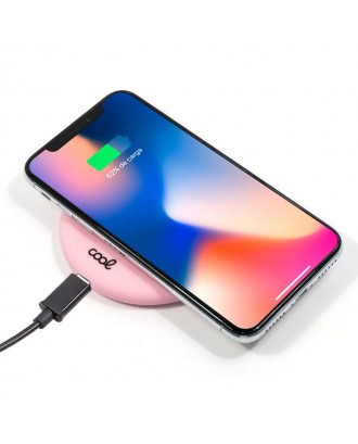 Dock Base Charger Smartphones Wireless Qi Universal COOL Rosa