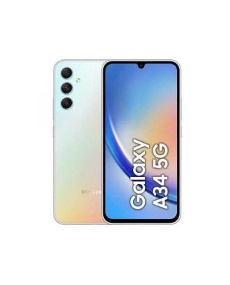 Samsung Galaxy A34 5G 128GB Silver Pantalla Muy Buena Marco Picado - Grade C