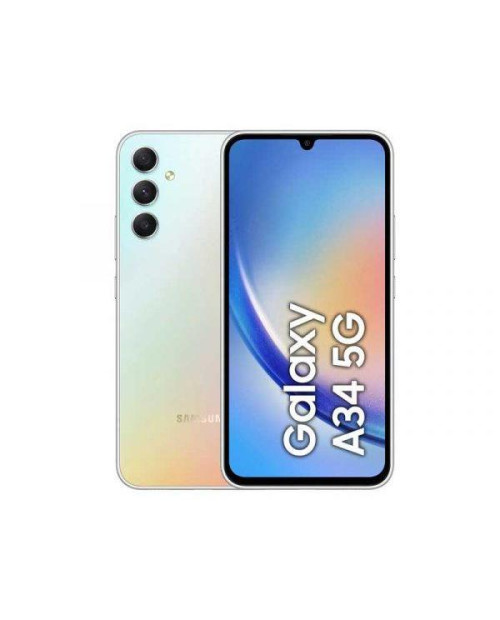 Samsung Galaxy A34 5G 128GB Silver Pantalla Muy Buena Marco Picado - Grade C
