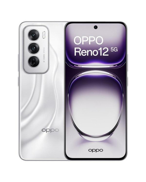 Oppo Reno 12 5G (256GB / 12GB RAM) Branco Astro Silver Caja Abierta - Grade C