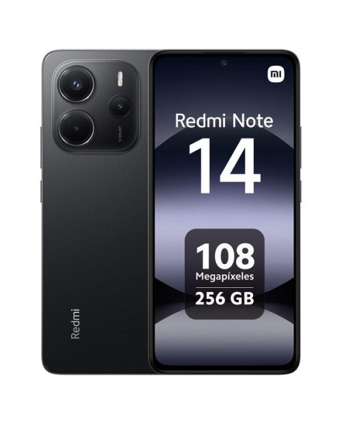 Xiaomi Redmi Note 14 (8GB RAM, 256GB) Preto Medianoche Caja Abierta - Grade C