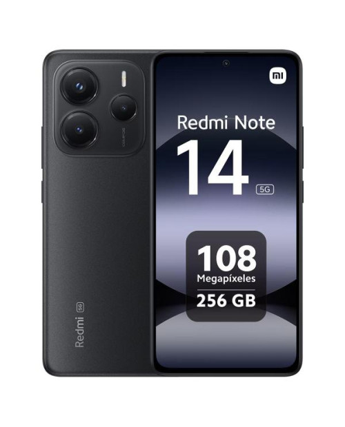 Xiaomi Redmi Note 14 5G Preto Medianoche (8GB RAM + 256GB) Caja Abierta - Grade C