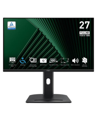 Portátil Monitor PC 27 MSI PRO MP275PG (Full HD, IPS, 100 Hz, Altavoces, Soporte Ajustable) Preto Caja Abierta - Grade B
