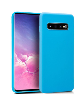 Capa de silicone COOL para Samsung G973 Galaxy S10 (azul claro)