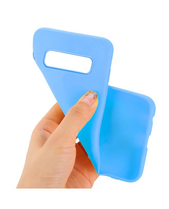 Capa de silicone COOL para Samsung G973 Galaxy S10 (azul claro)