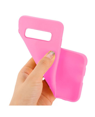Capa de silicone COOL para Samsung G973 Galaxy S10 (rosa)