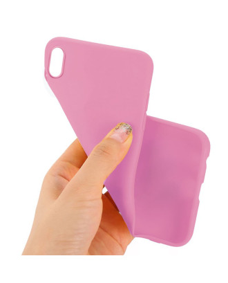 Capa de silicone COOL para iPhone XS Max (rosa)