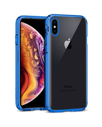 Capa COOL para iPhone XS Max Borda Metálica (Azul)