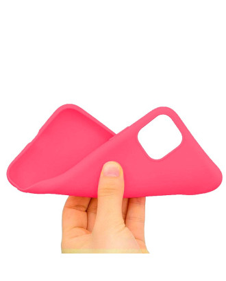 Capa de silicone COOL para iPhone 11 Pro Max (rosa)