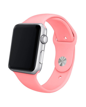 Correia COOL para Apple Watch Series 1 / 2 / 3 / 4 / 5 / 6 / 7 / 8 / 9 / SE (42 / 44 / 45 mm) Borracha Rosa