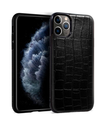 Capa COOL para iPhone 11 Pro Leather Crocodile Preto Capa COOL para iPhone 11 Pro Leather Crocodile Preto