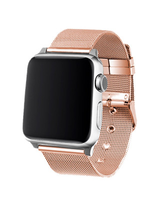 Correia COOL para Apple Watch Series 1 / 2 / 3 / 4 / 5 / 6 / 7 / 8 / 9 / SE (38 / 40 / 41 mm) Metal Rose Gold