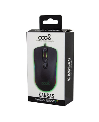 Rato USB gaming (iluminação) COOL Kansas Preto Rato USB gaming (iluminação) COOL Kansas Preto