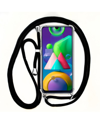 Capa COOL para Samsung M215 Galaxy M21 Cordão Preto