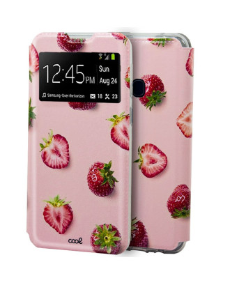Capa Flip Cover COOL para Samsung M315 Galaxy M31 Morangos