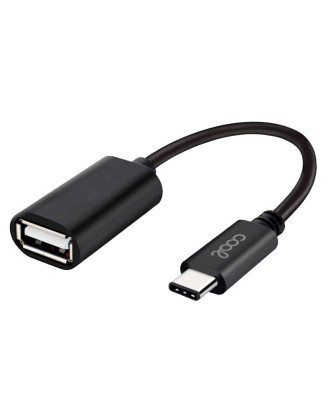 Cabo de entrada USB OTG tipo C COOL universal (preto)
