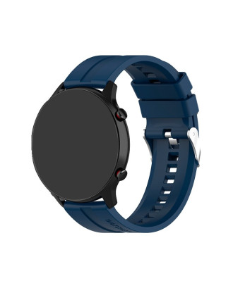 Correia Universal 22mm Amazfit GTR / Stratos / Huawei / Samsung / COOL Borracha Marinho