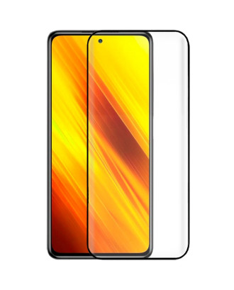 Protetor de ecrã de vidro temperado COOL para Xiaomi Pocophone X3 / X3 Pro / 11T / 11T Pro (FULL 3D Preto)