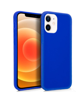 Capa de silicone COOL para iPhone 12 mini (azul)