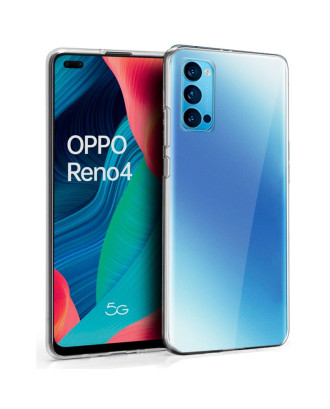 Capa de silicone COOL para Oppo Reno 4 (transparente)