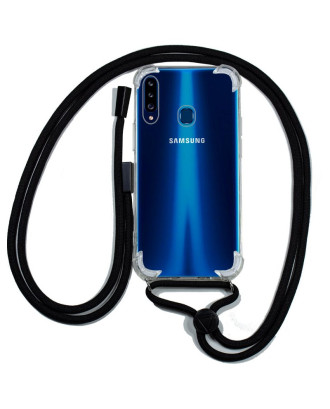 Capa COOL para Samsung A207 Galaxy A20s Cordão Preto