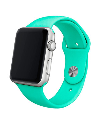 Correia COOL para Apple Watch Series 1 / 2 / 3 / 4 / 5 / 6 / 7 / 8 / 9 / SE (38 / 40 / 41 mm) Borracha Hortelã