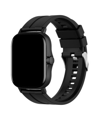 Correia Universal 20mm Amazfit Bip / GTS / Bip Lite / Huawei / Samsung / COOL Borracha Preto