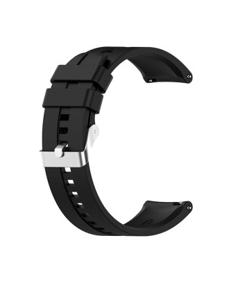 Correia Universal 22mm Amazfit GTR / Stratos / Huawei / Samsung / COOL Borracha Preto