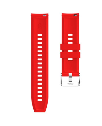 Correia Universal 20mm Amazfit Bip / GTS / Bip Lite / Huawei / Samsung / COOL Borracha Vermelho