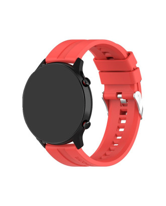Correia Universal 22mm Amazfit GTR / Stratos / Huawei / Samsung / COOL Borracha Vermelho