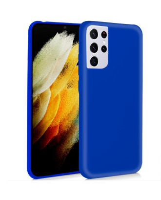 Capa de silicone COOL para Samsung G998 Galaxy S21 Ultra (azul)