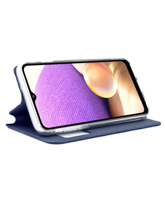 Capa COOL Flip para Samsung A326 Galaxy A32 5G Azul Liso