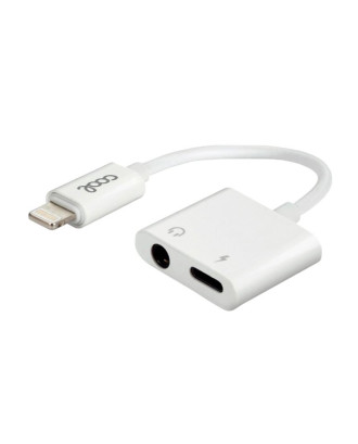 Adaptador de 3,5 mm com conector Bluetooth duplo + carga de relâmpago COOL