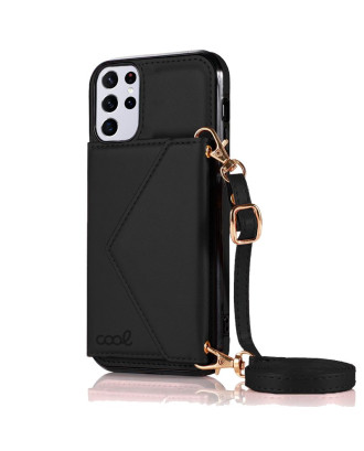 Capa COOL para Samsung G998 Galaxy S21 Ultra Carteira Preto