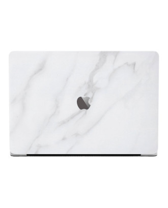 Protetor de vinil traseiro colorido para laptop Devia 15 '' mármore branco