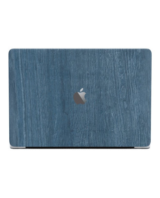 Protetor de vinil colorido para laptop Devia 15 '' azul madeira