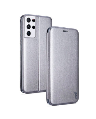 Capa Flip Cover COOL para Samsung G998 Galaxy S21 Ultra Elegance Prata
