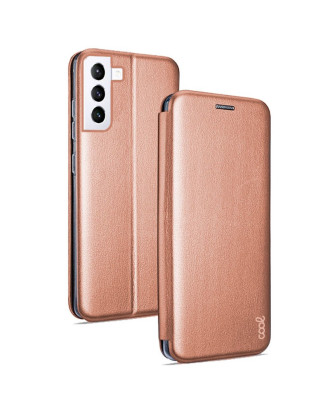 Capa Flip Cover COOL para Samsung G990 Galaxy S21 Elegance Rose Gold