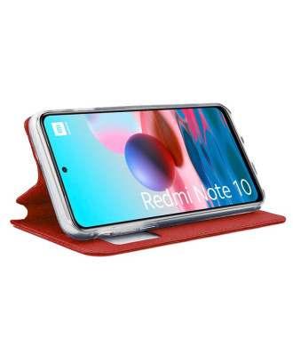 Capa Flip Cover COOL para Xiaomi Redmi Note 10 / Note 10s Vermelho