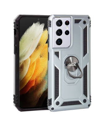 Capa COOL para Samsung G998 Galaxy S21 Ultra Hard Ring Prata