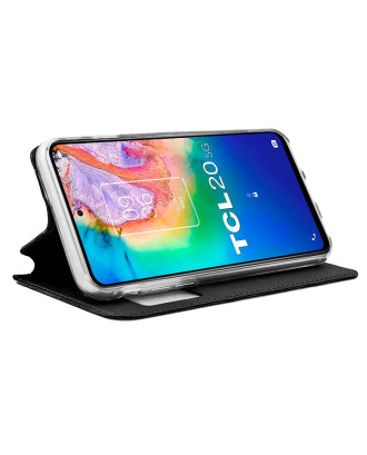 Capa Flip Cover COOL para TCL 20 5G / 20L / 20 L Plus Preto