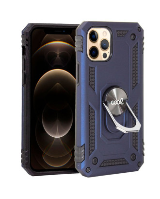 Capa COOL para iPhone 12 Pro Max Hard Ring Azul Capa COOL para iPhone 12 Pro Max Hard Ring Azul