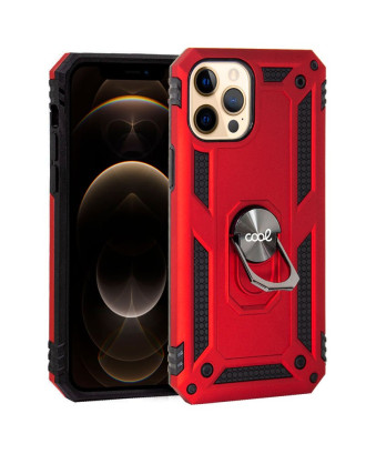 Capa COOL para iPhone 12 Pro Max Hard Ring Vermelho Capa COOL para iPhone 12 Pro Max Hard Ring Vermelho