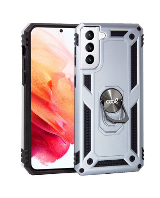 Capa COOL para Samsung G990 Galaxy S21 Hard Ring Prata