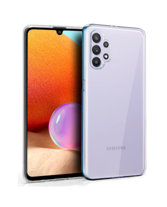 Capa de silicone COOL para Samsung A325 Galaxy A32 4G (transparente)