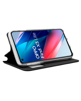 Capa Flip Cover COOL para Oppo Find X3 Lite Preto