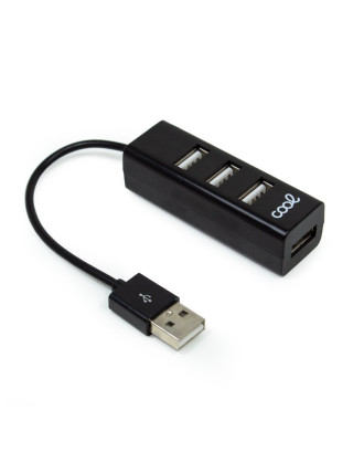 Hub Universal USB 2.0 COOL 4 Portas USB Preto